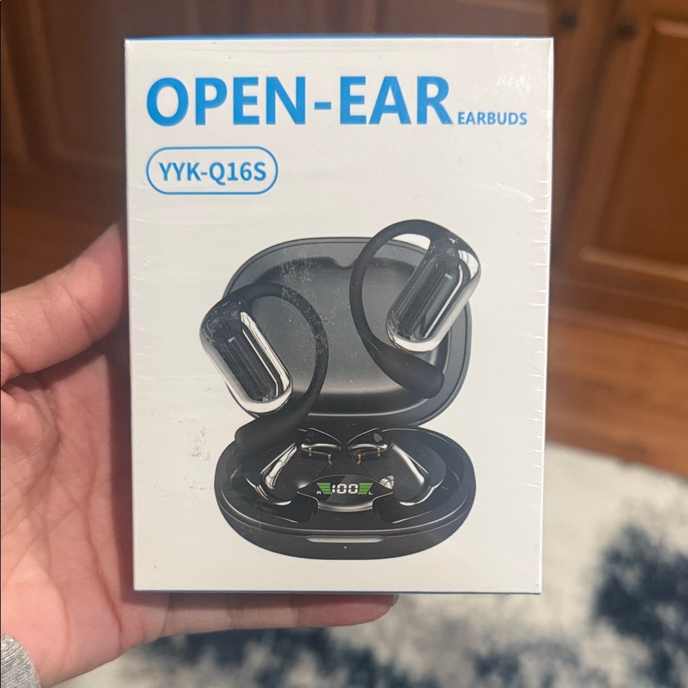 Open-Ear Wireless Earbuds with Charging Case
